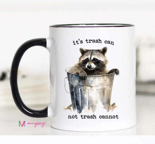Raccoon trash Can Coffee Mug