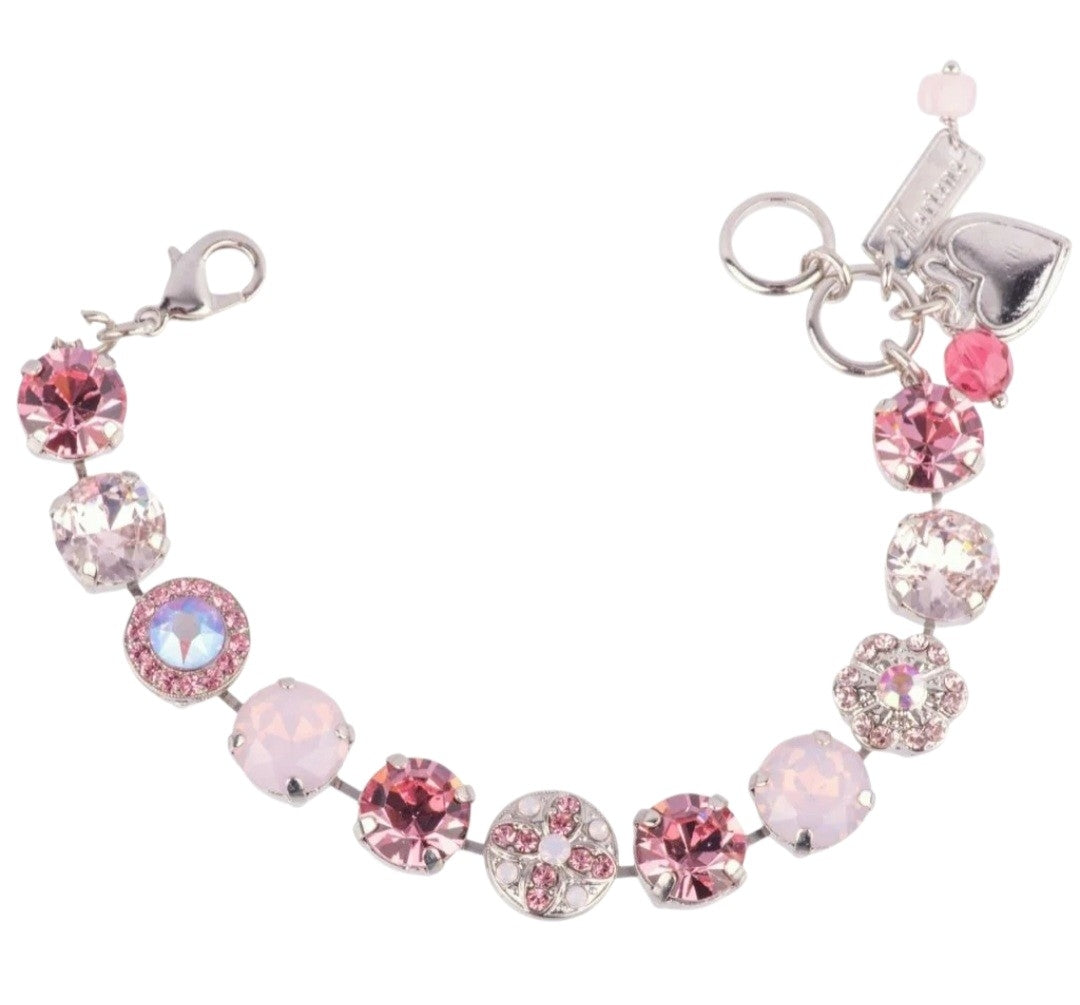 Mariana Jewelry Medium Pave Bracelet in "Flamingo"
