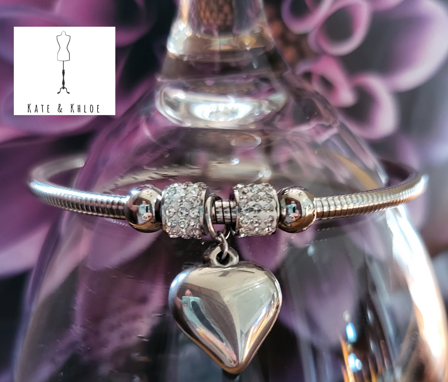 Sparkling Love - Hypoallergenic Silver Bracelet