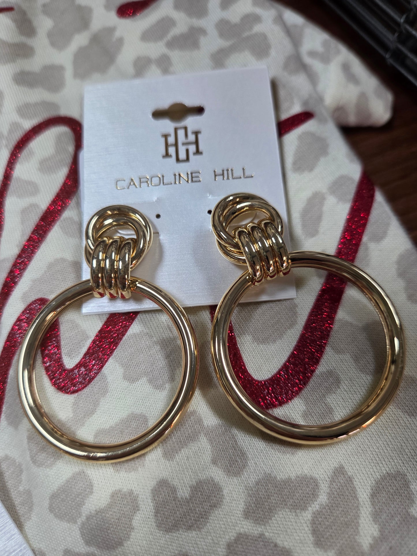 Freddie Drop Earrings in Gold