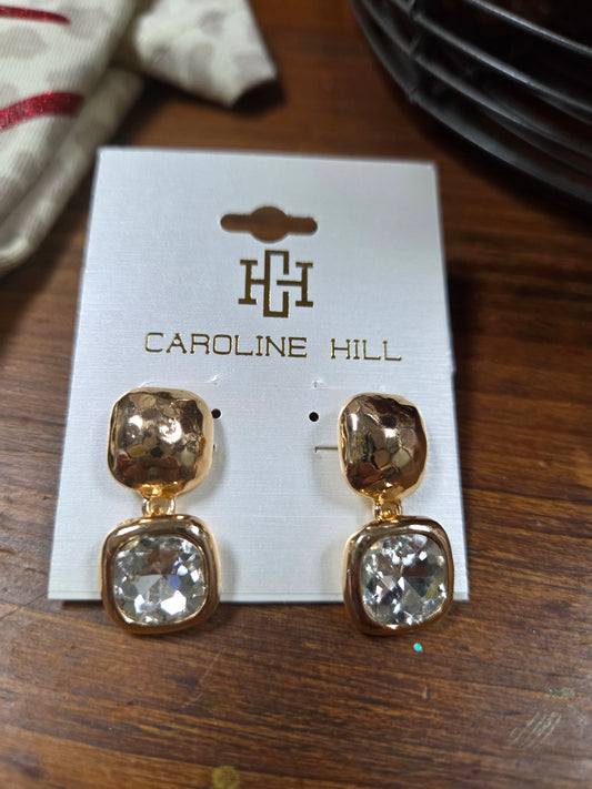 Hawthorne Hammered Crystal Earrings