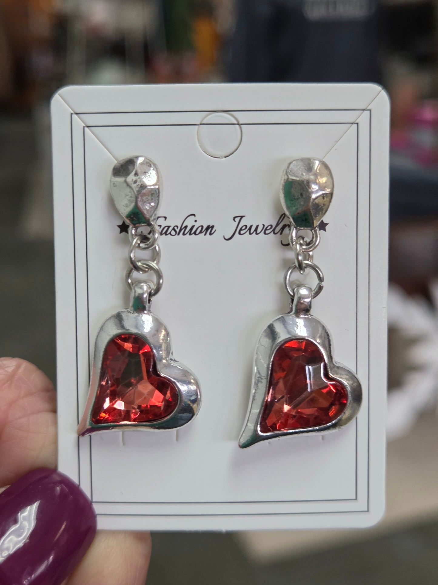 Uno Style Dangle Earrings