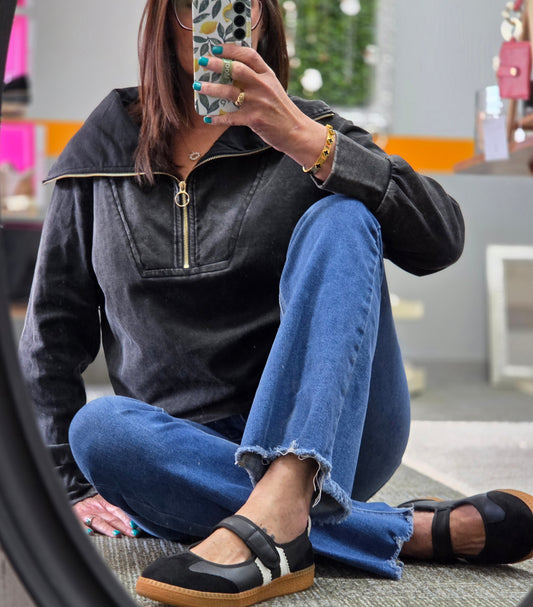 Corkys Calm Down Black Mary Jane Style Shoe