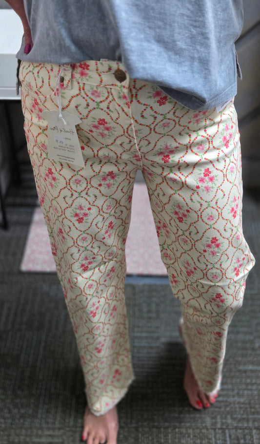 Jacquard Dreams Denim Pants