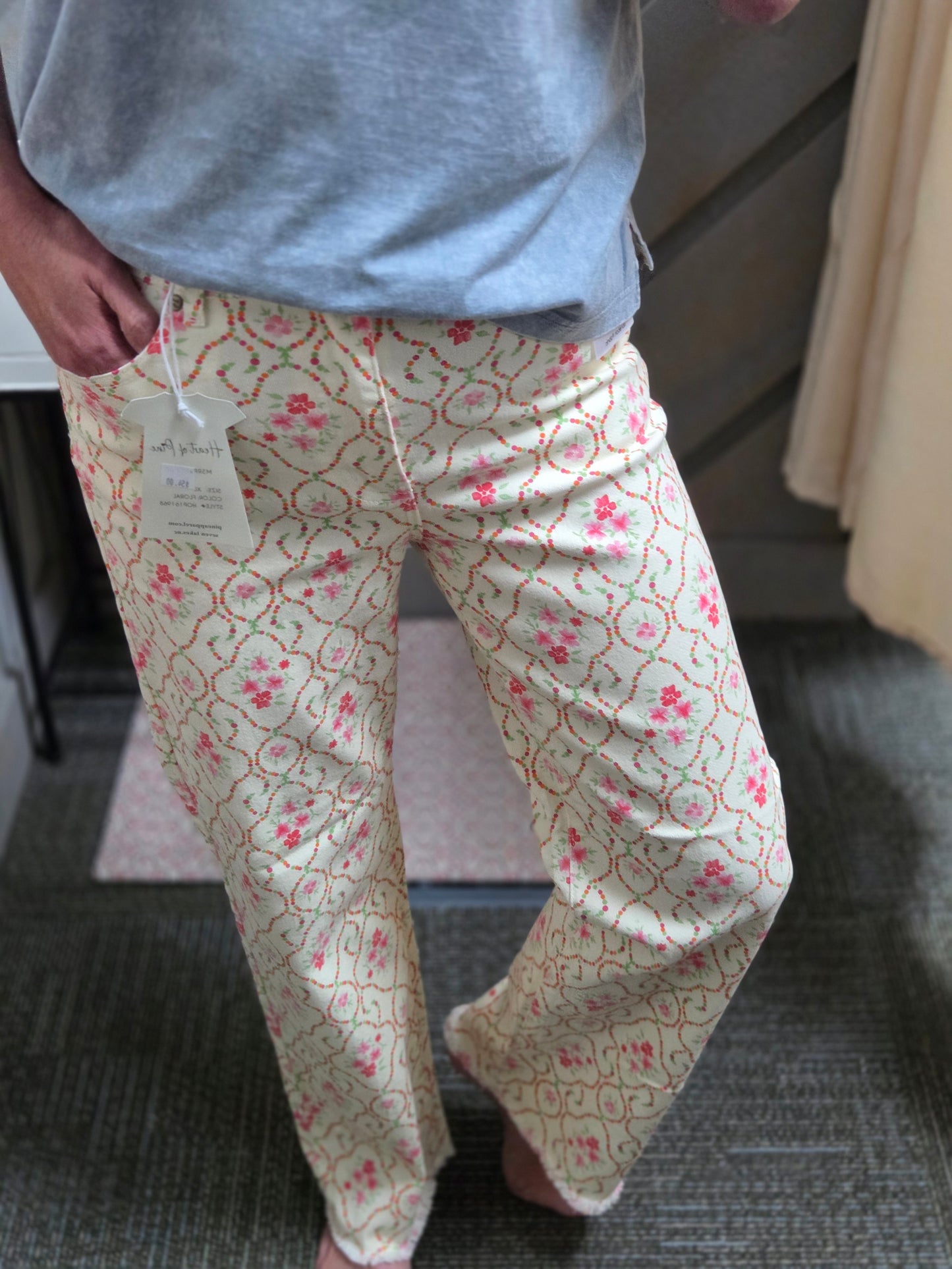 Jacquard Dreams Denim Pants