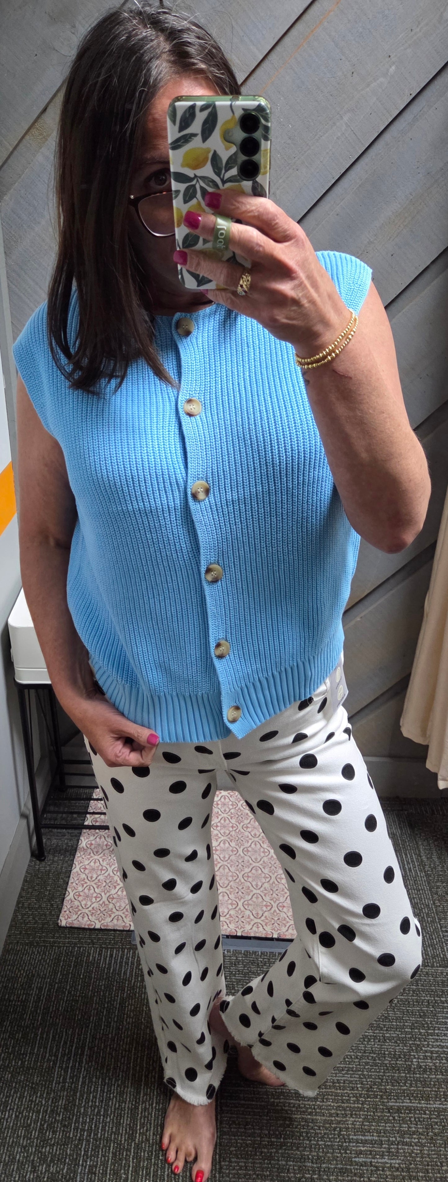 The Alice Ribbed Button-Up Sweater Vest