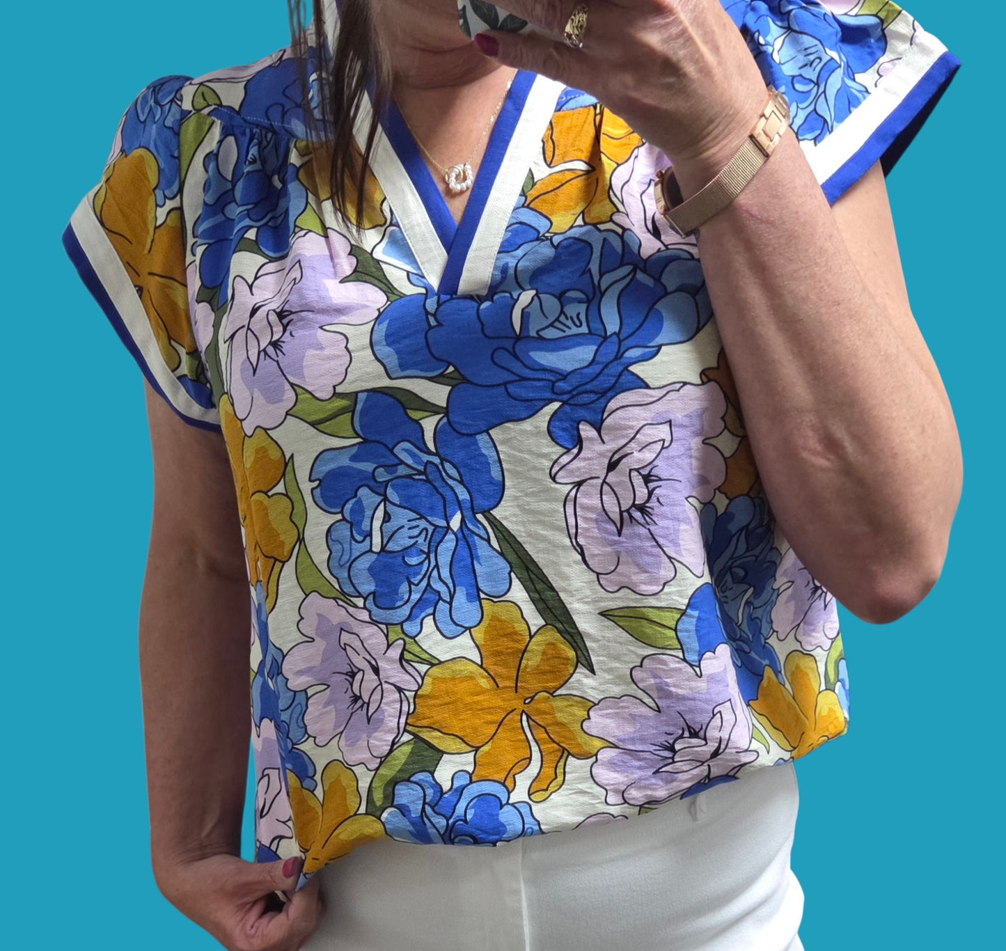 The Trinity Flutter Sleeve Top