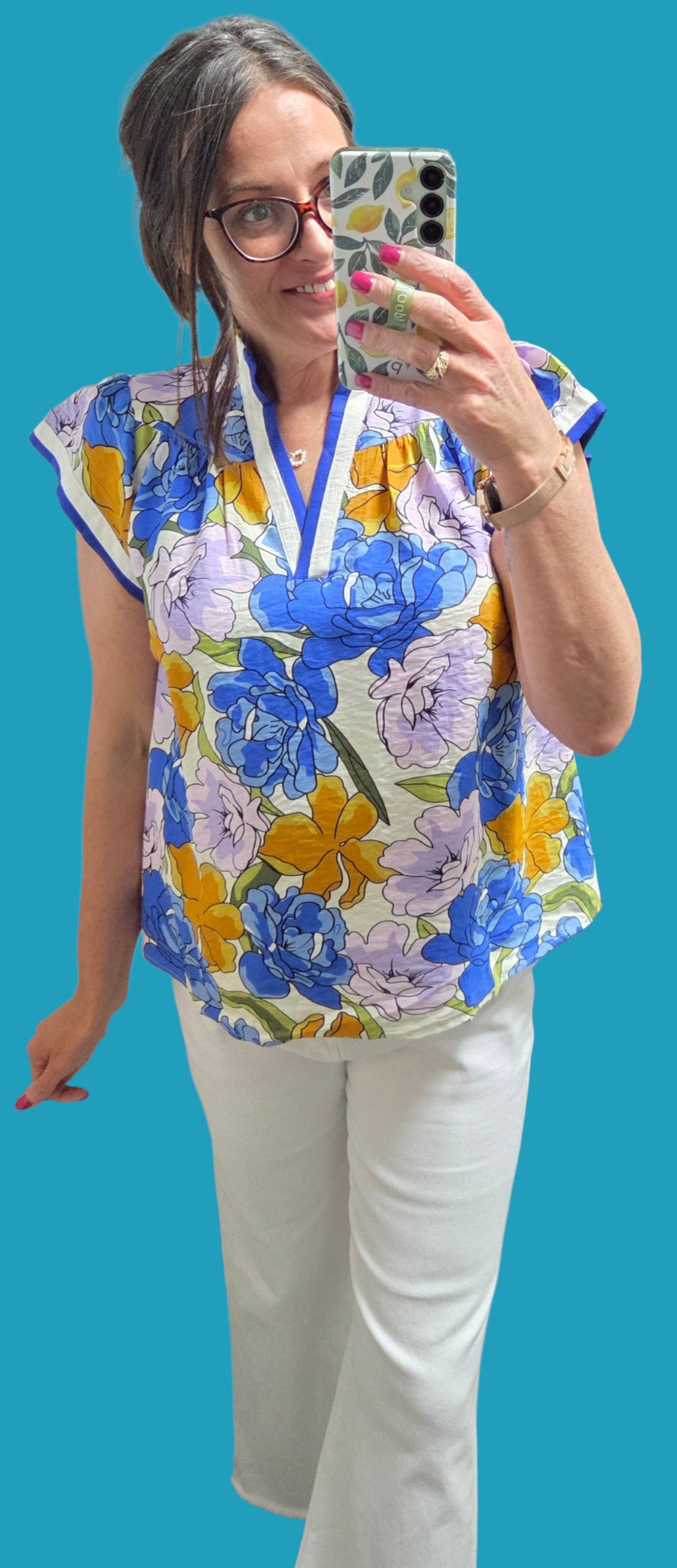 The Trinity Flutter Sleeve Top