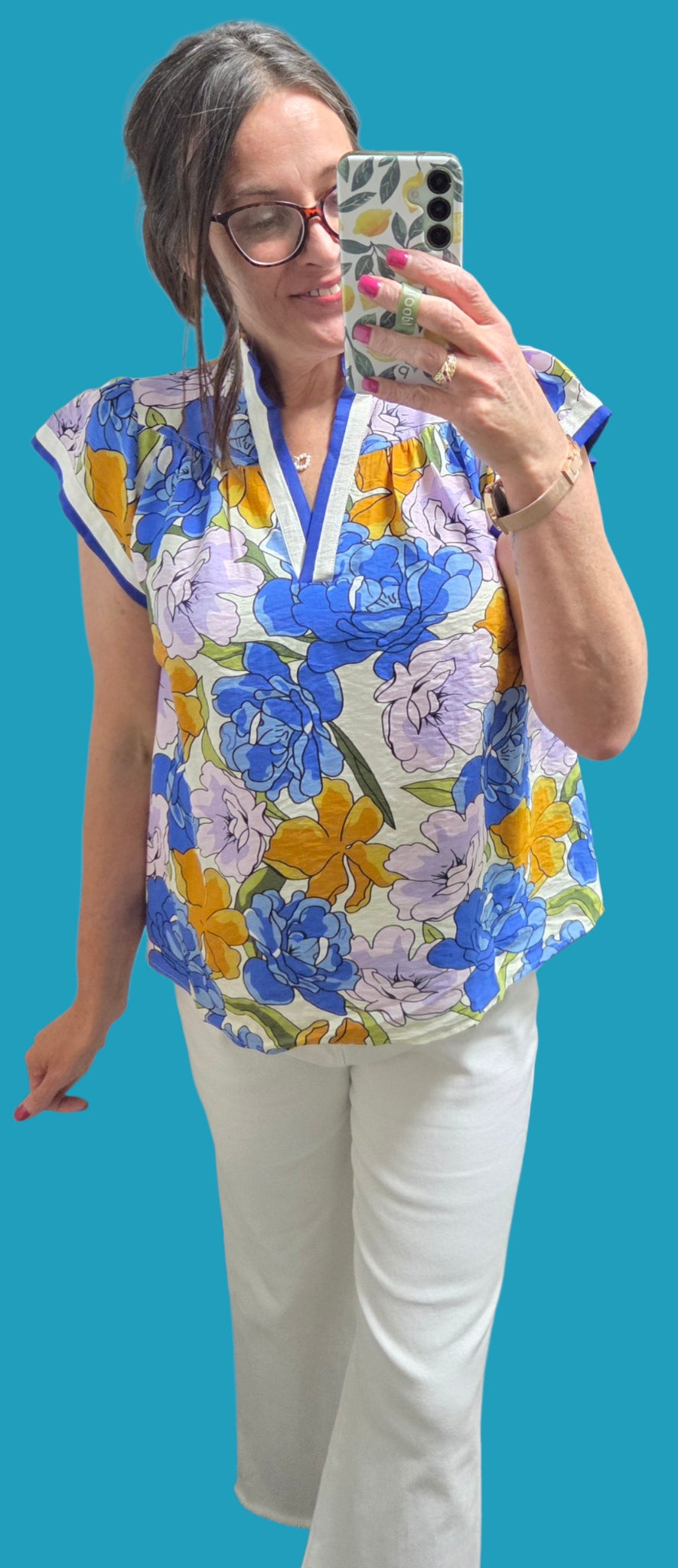 The Trinity Flutter Sleeve Top