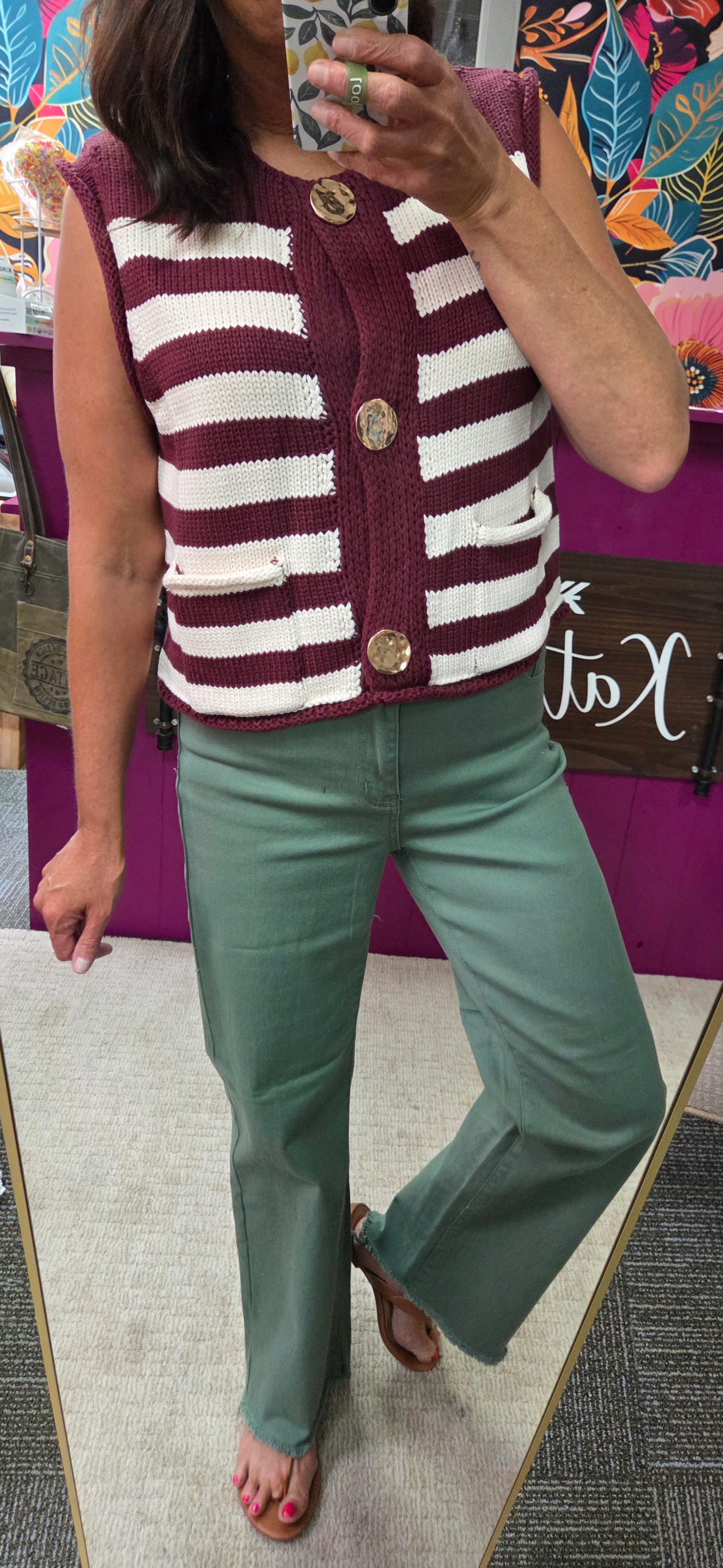 Retro Chic Knit Vest