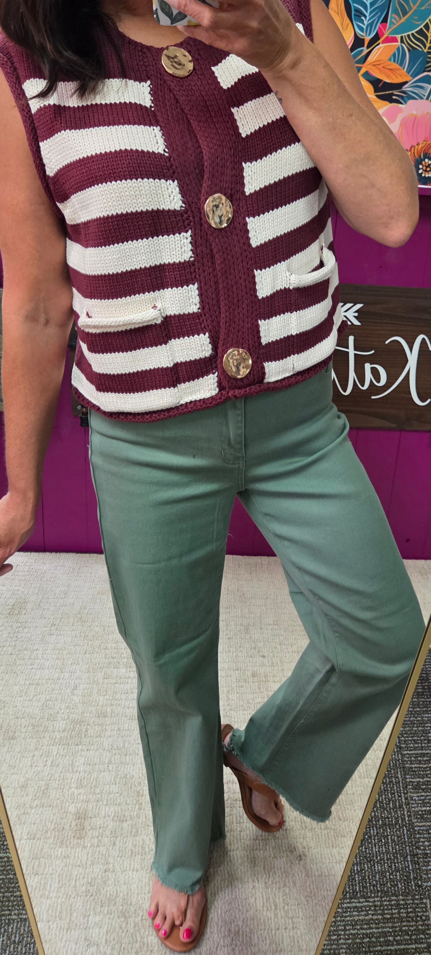 Retro Chic Knit Vest