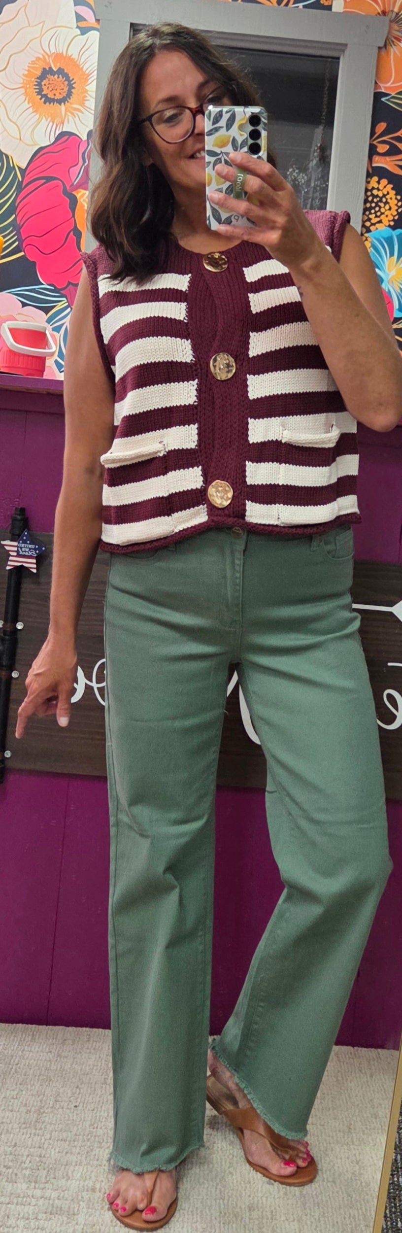 Retro Chic Knit Vest