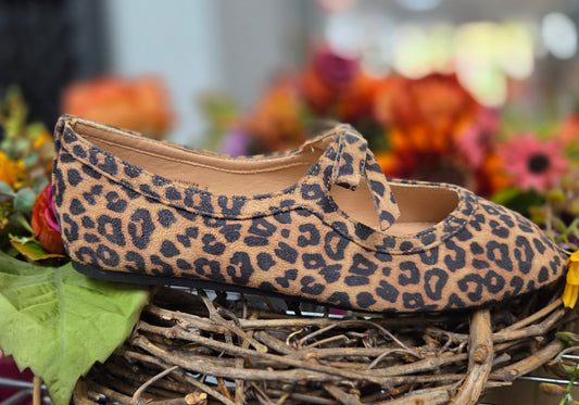 Corkys Footwear Layover in Leopard Print Ballet Flat