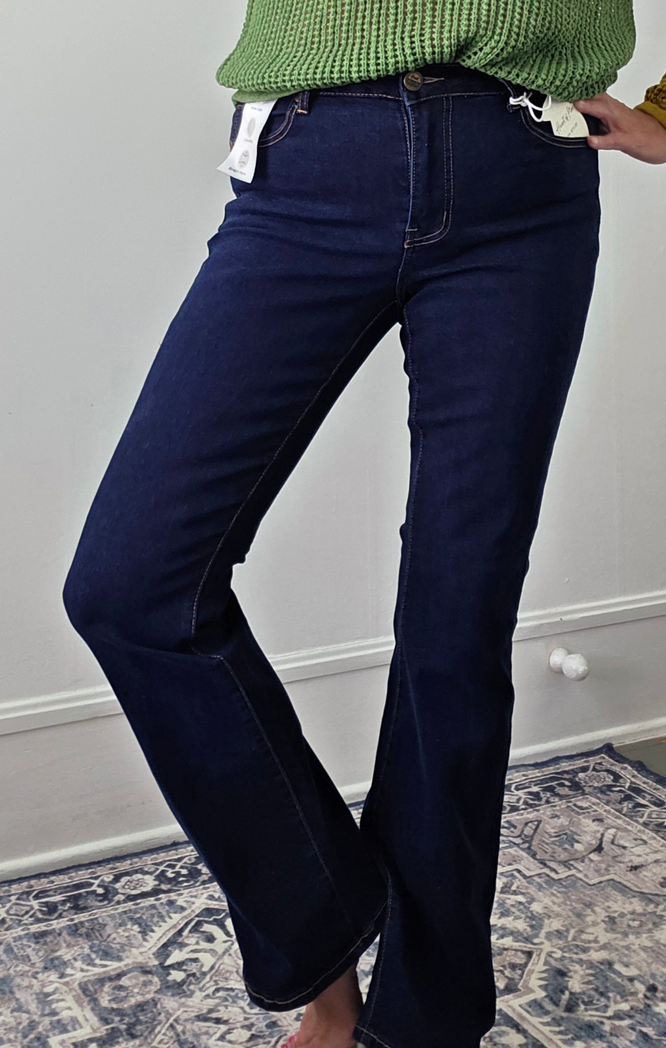 Midnight Rodeo Dark Wash Mid-Rise Denim Jeans