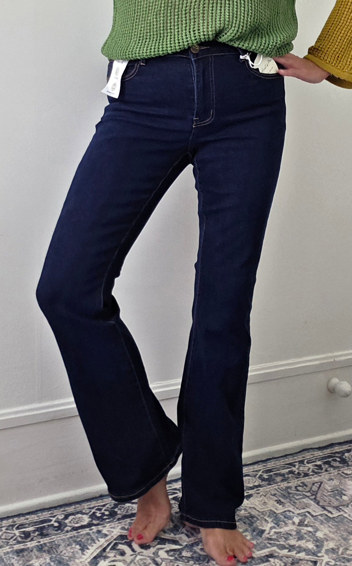 Midnight Rodeo Dark Wash Mid-Rise Denim Jeans