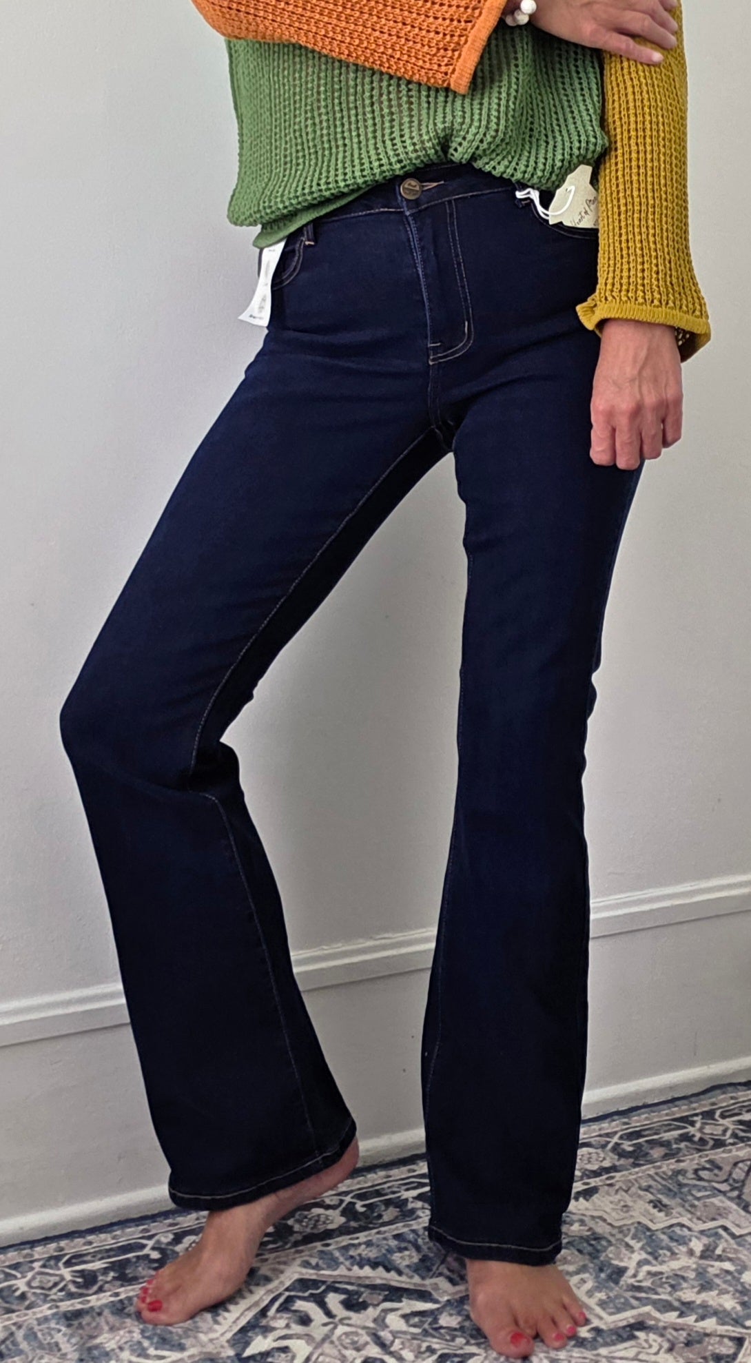 Midnight Rodeo Dark Wash Mid-Rise Denim Jeans