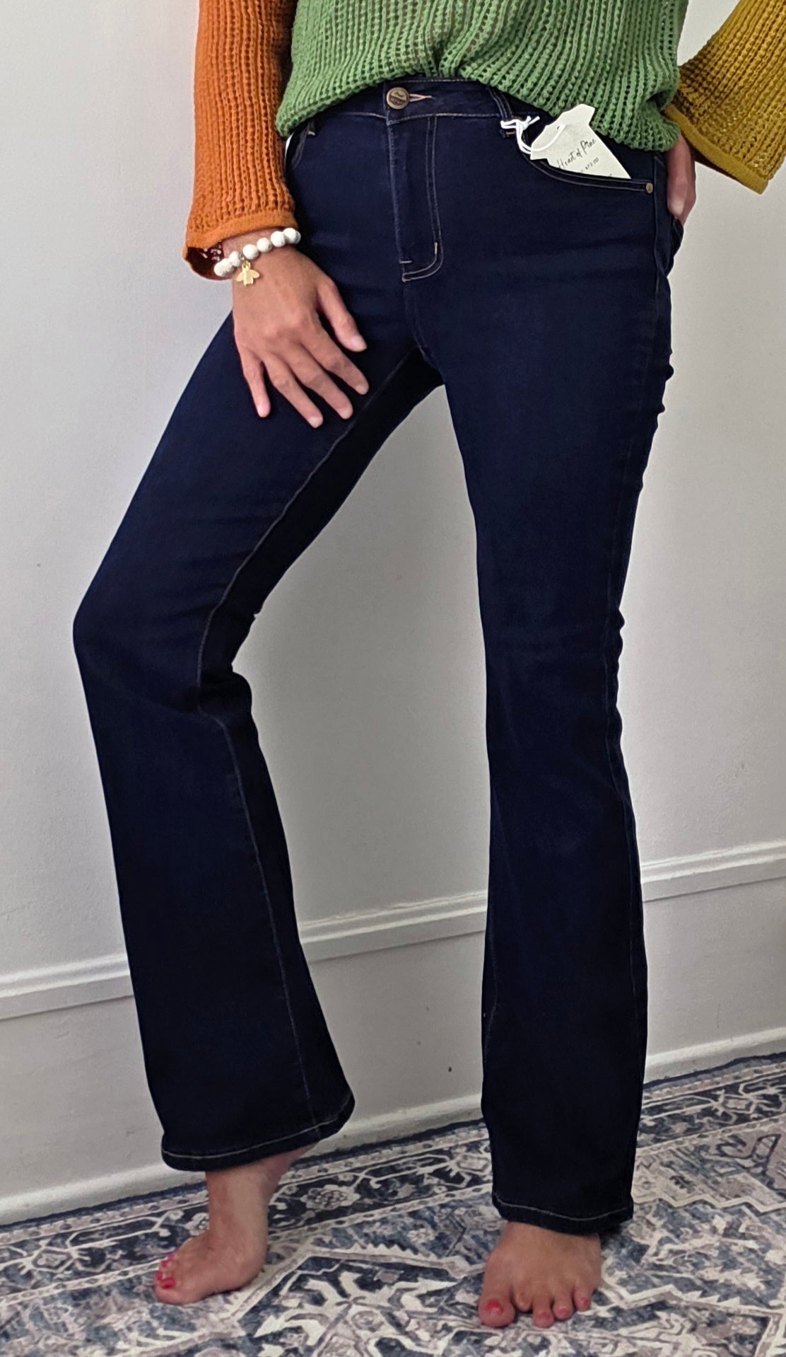 Midnight Rodeo Dark Wash Mid-Rise Denim Jeans