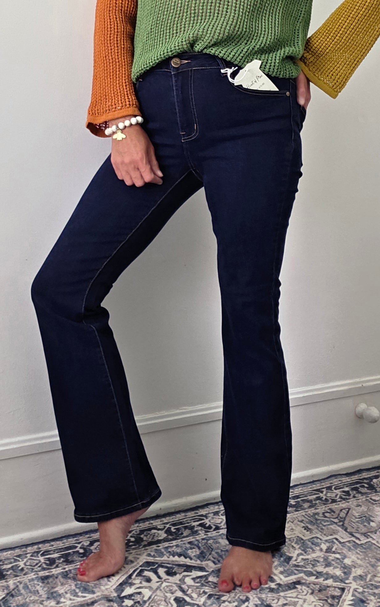 Midnight Rodeo Dark Wash Mid-Rise Denim Jeans