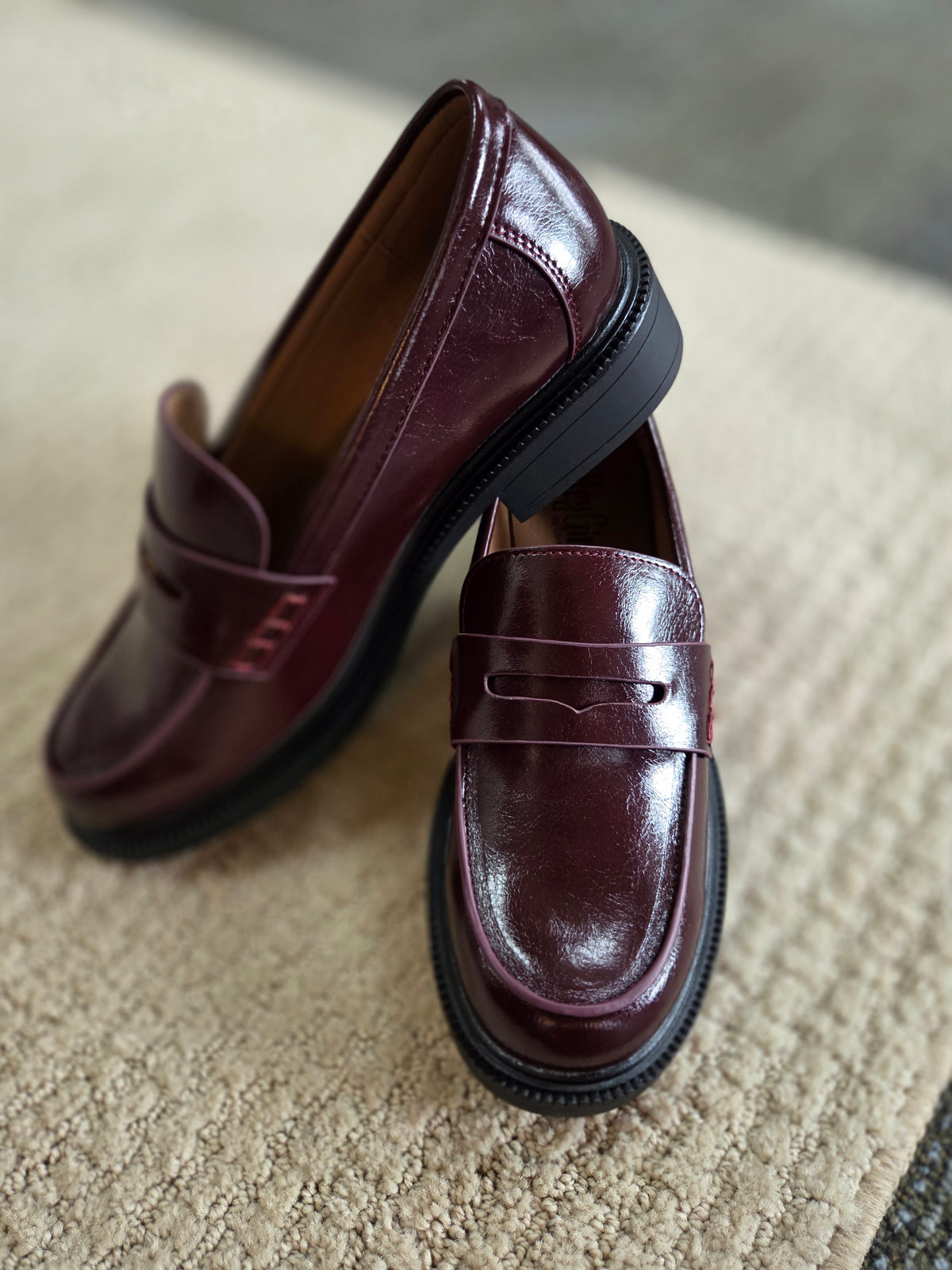Corkys Footwear I'm Down Classic Burgundy Penny Loafer