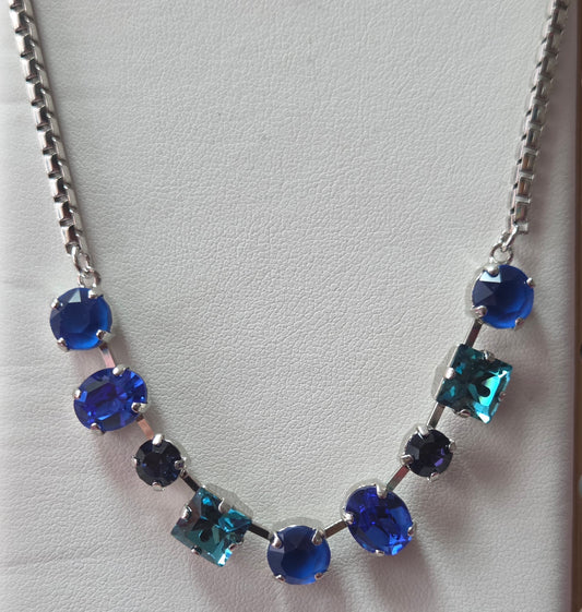 Mariana Indigo Hour and Rhodium Necklace