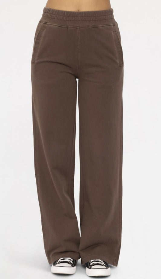 Earthy Embrace French Terry Athleisure Pants