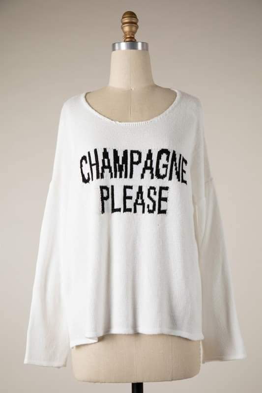 Champagne Please ~ Sweater