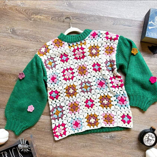 Kaleidoscope of Colors Crochet Sweater