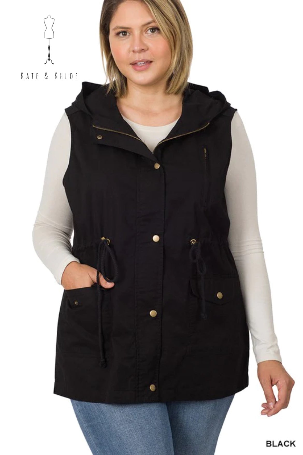 Utility Vest Jacket (black)