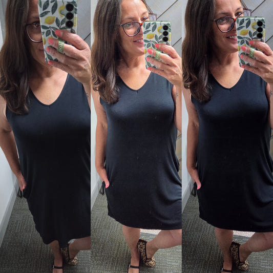 The Luna Little Black Dress With Pockets