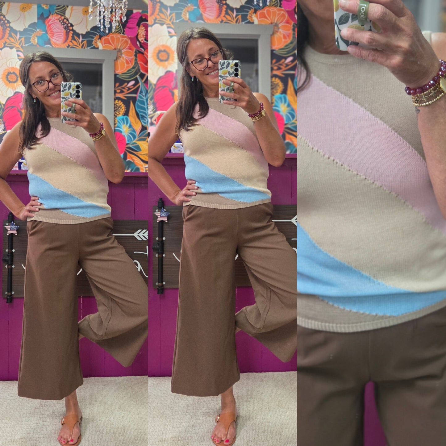 Culottes- High Waisted Trousers Chocolate