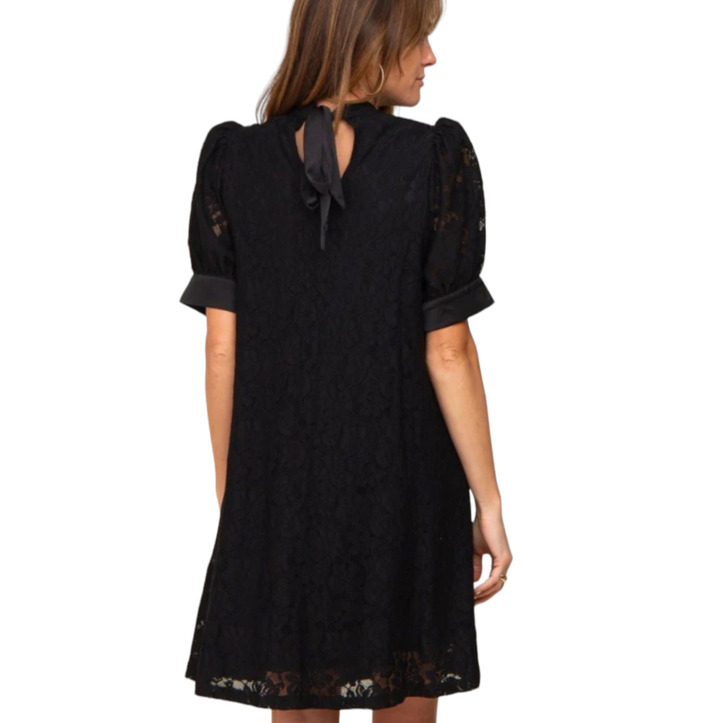 Enchantress Noir" Black Lace Dress