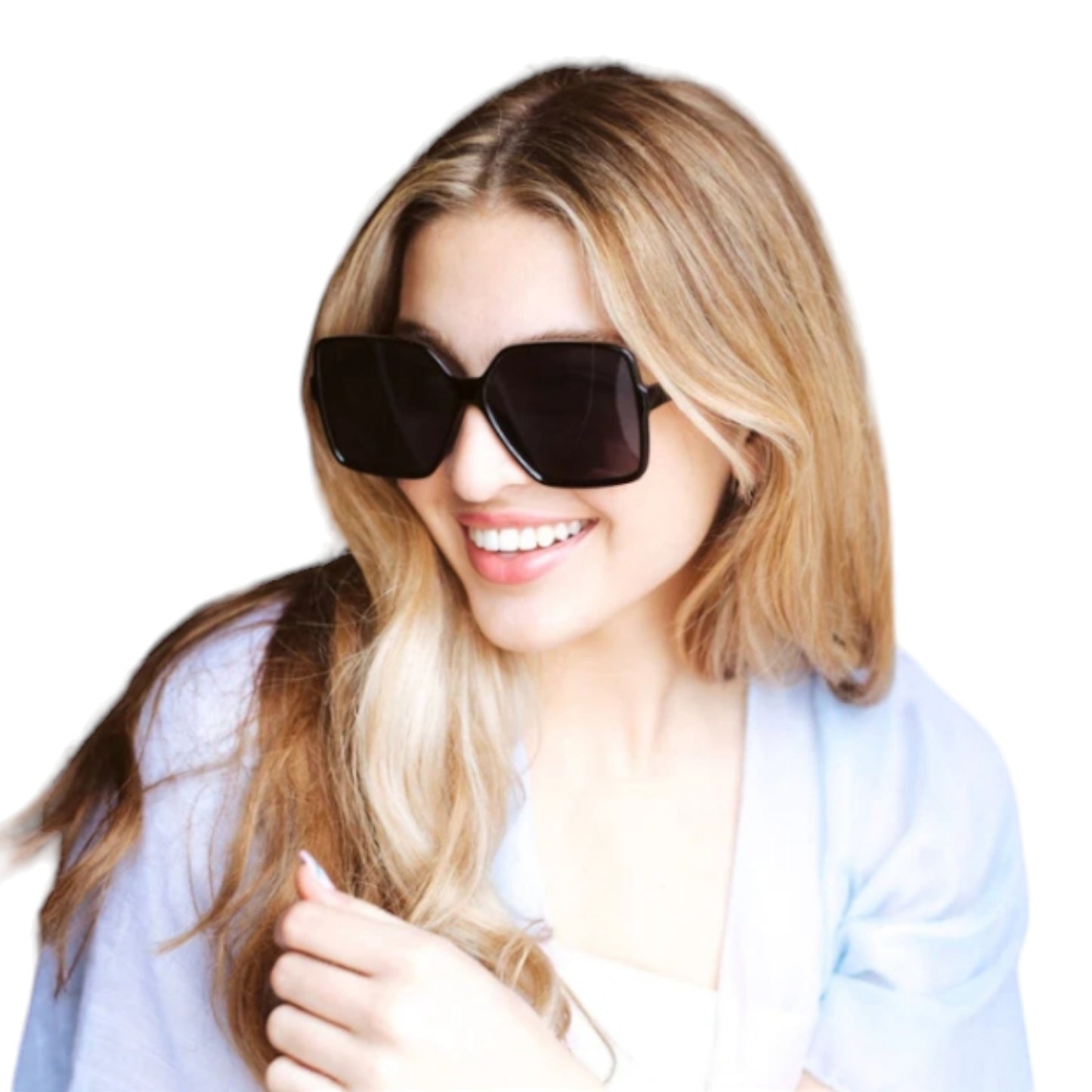 HANNA HEXAGON FRAME SUNGLASSES