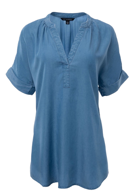 Denim Dreams Medium Wash Tencel Tunic