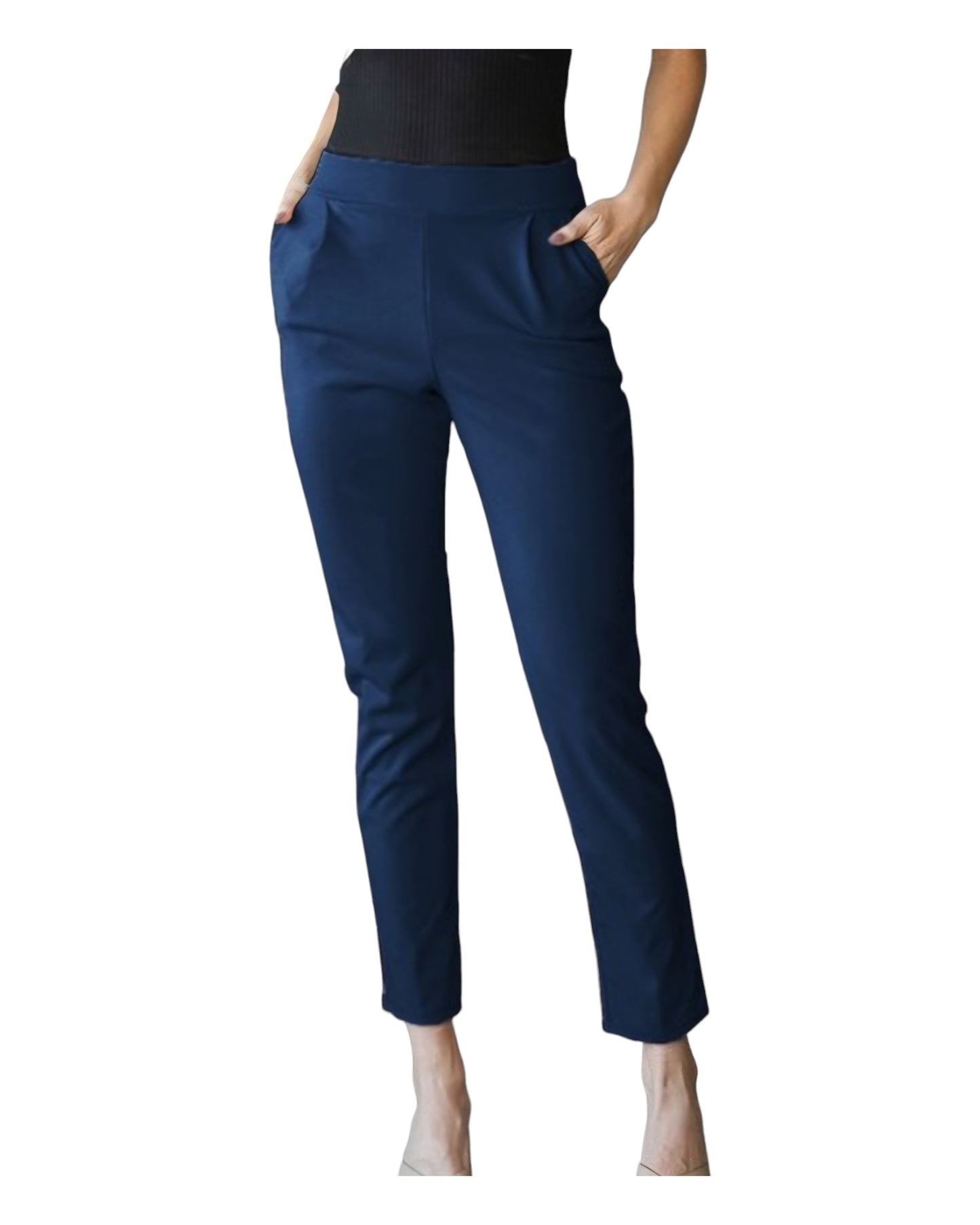 Flawless Flexibility Trousers in Navy Blue