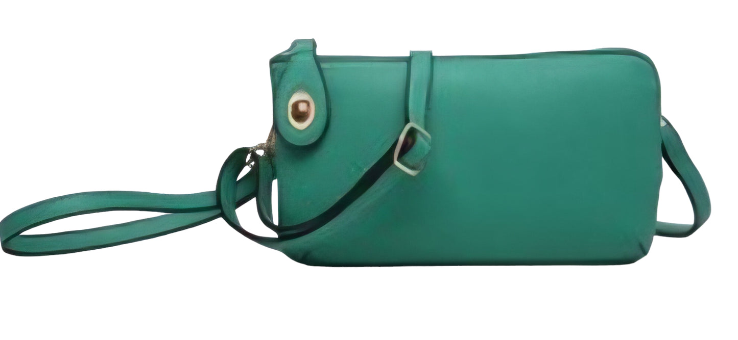 Kendall Crossbody In Kelly Green