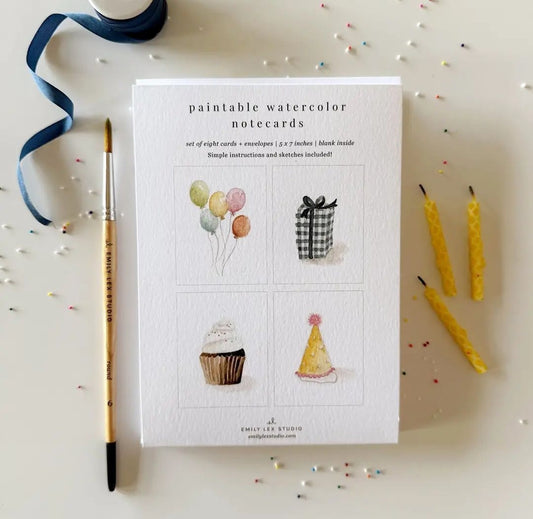 Celebrations Watercolor Notecard