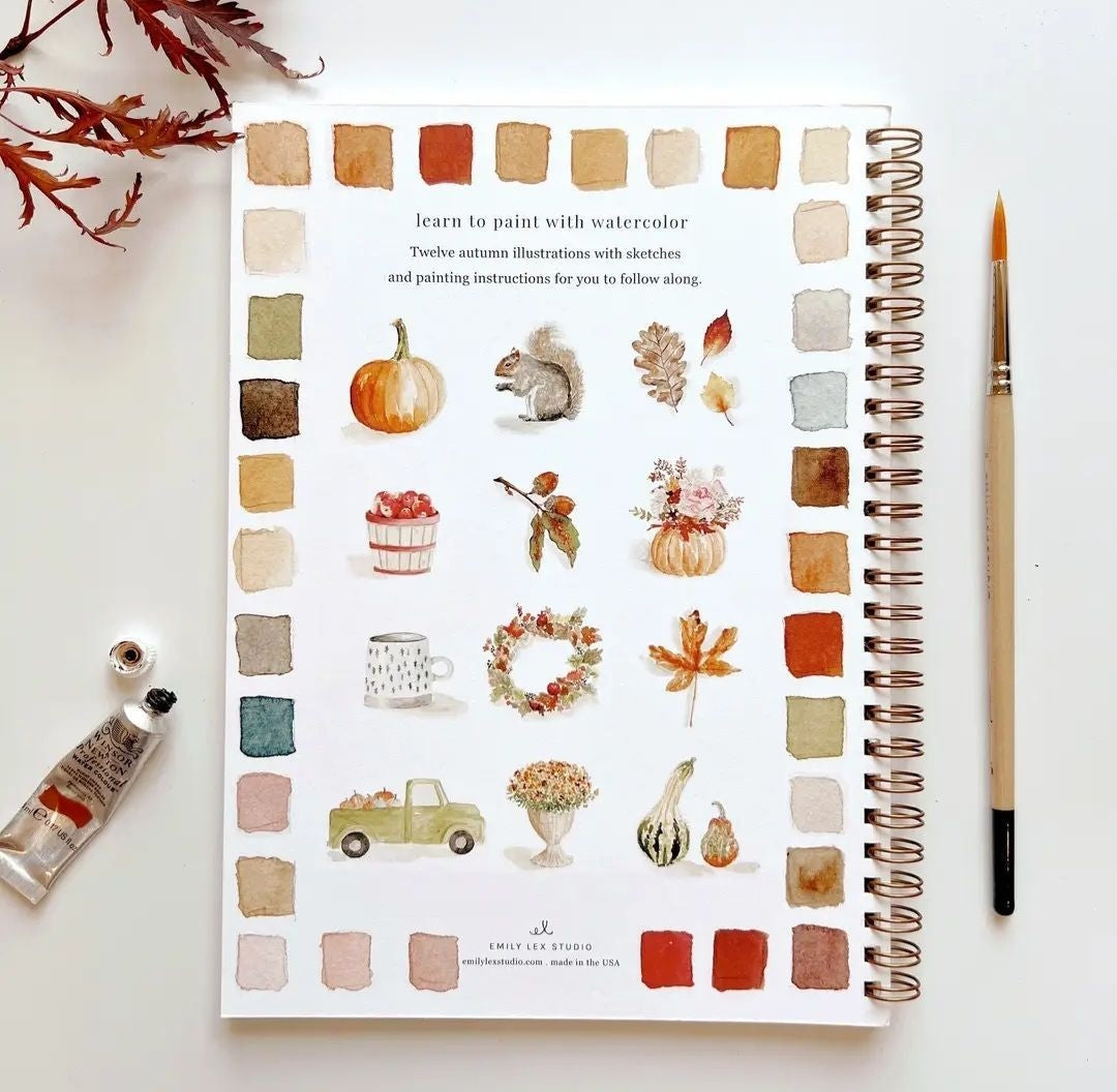 Autumn Watercolor Workbook