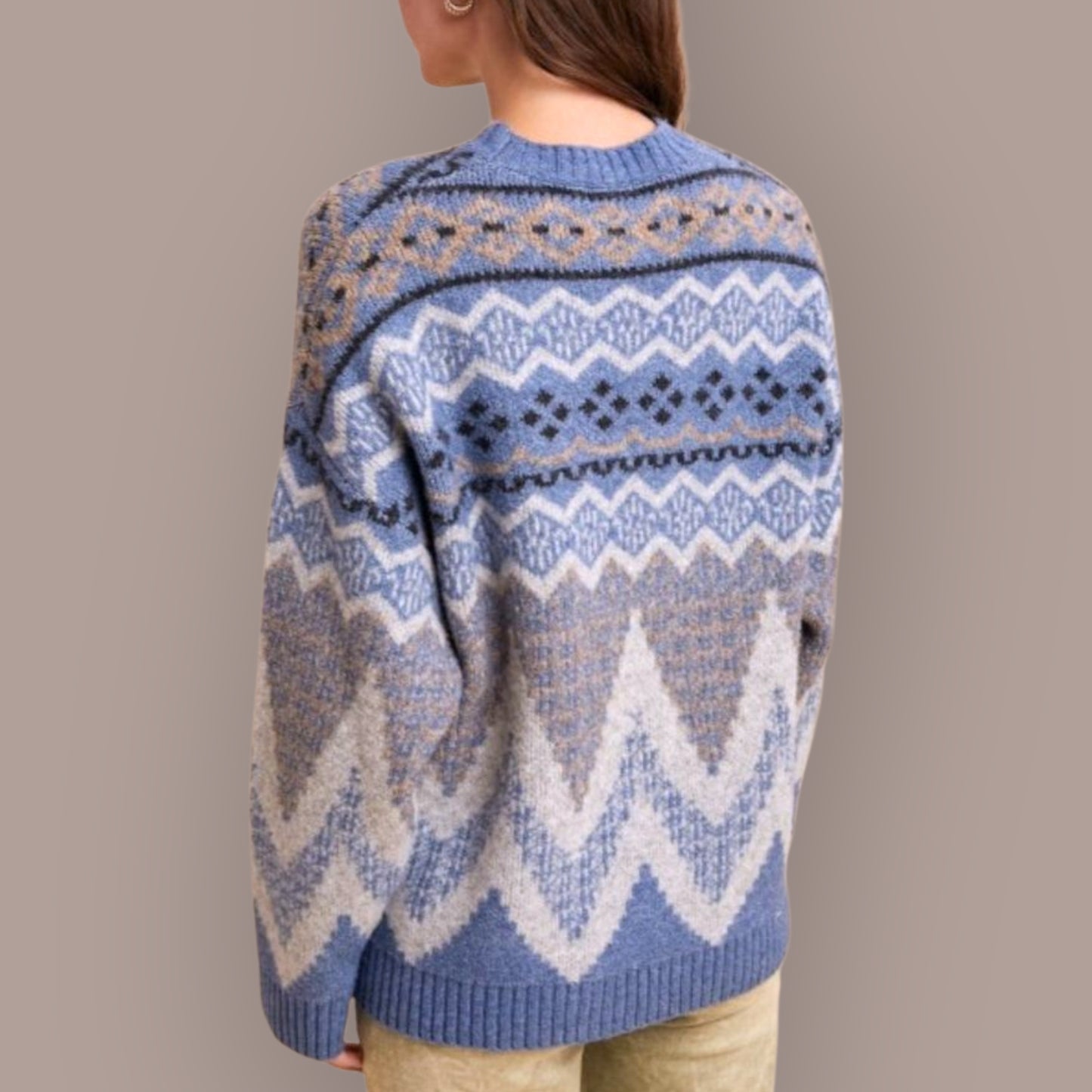 Fair Isle Knit Sweater