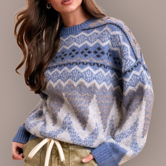 Fair Isle Knit Sweater