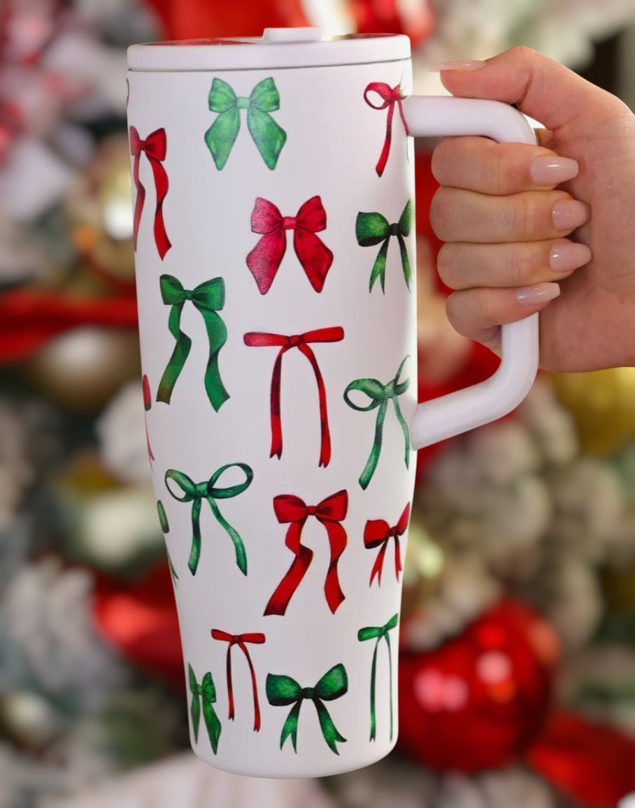 Midnight Bow Sleek Tumbler