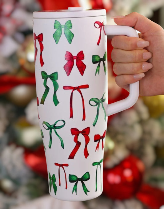 Midnight Bow Sleek Tumbler