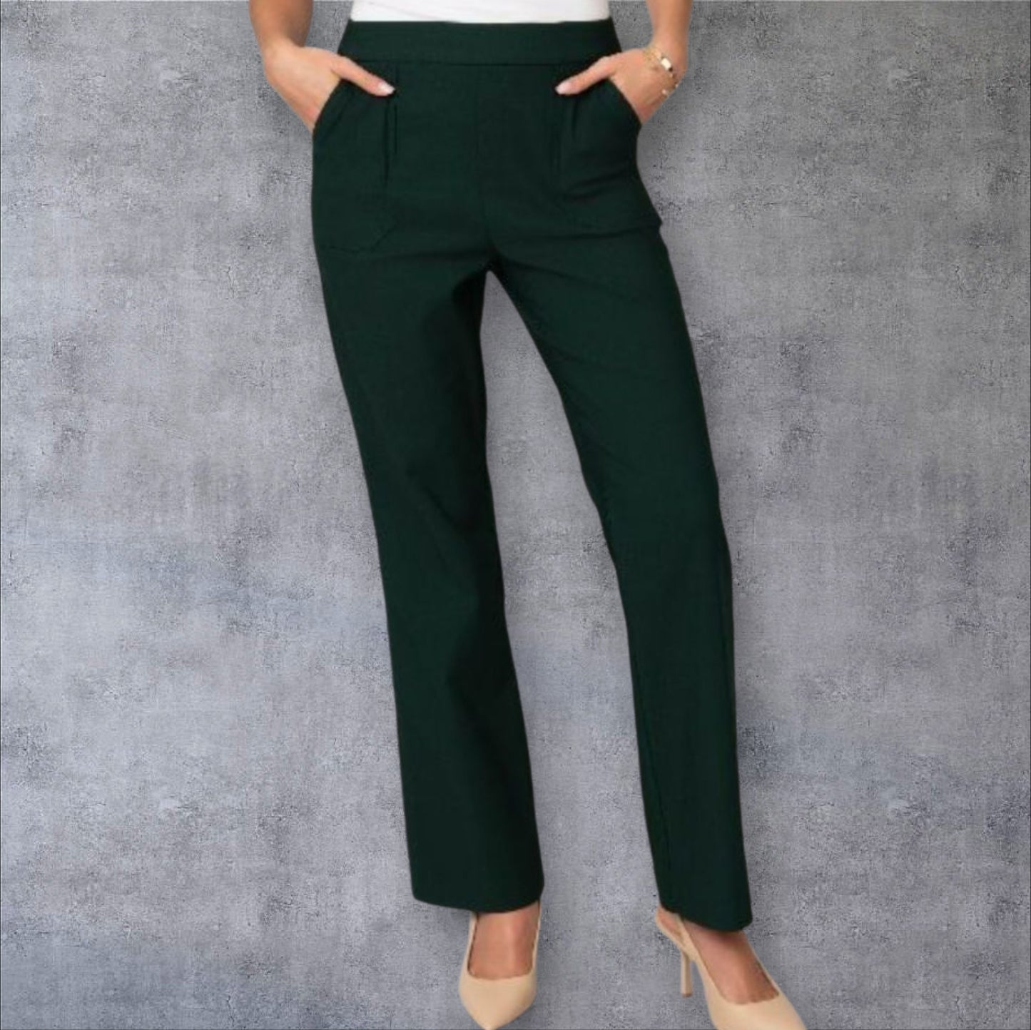 Millennium Twill Super Stretch Wide Leg Pant w/ Patch Pockets