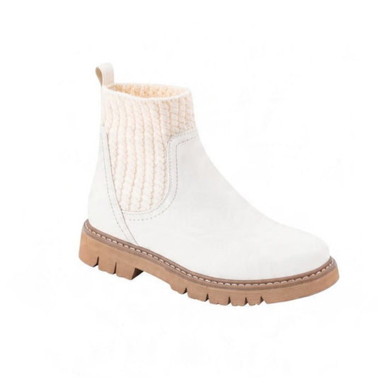 Corkys Keep Me Warm White Faux Suede Boot