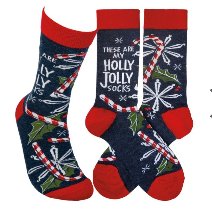 These are my Holly Jolly Socks