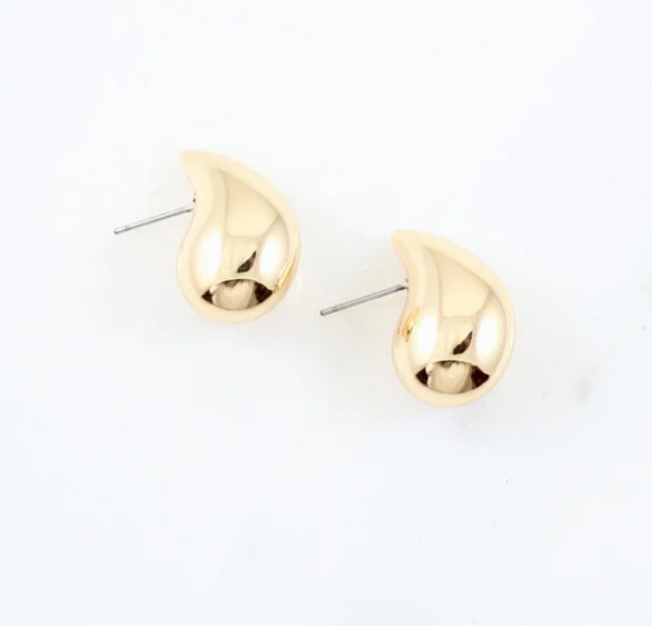 Landry Drop Earring Studs in Gold
