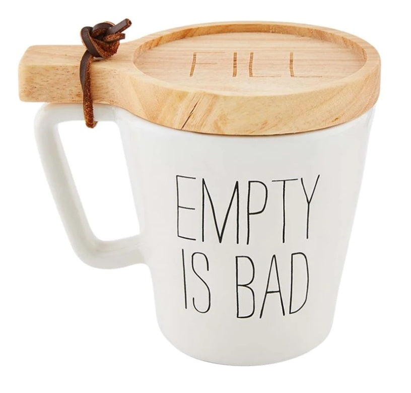 Empty is Bad Mug & Coaster Set