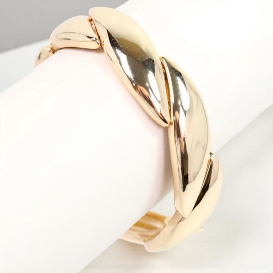Tilly Gold Stretch Bangle Bracelet