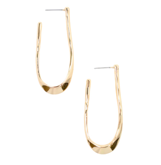 Fairfield Hammered Hoop Earrings