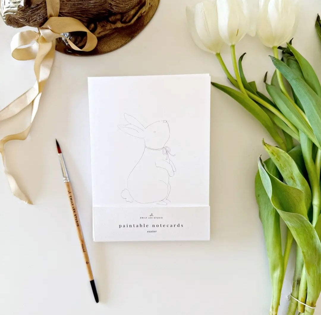 Easter Paintable Notecards emily lex studio