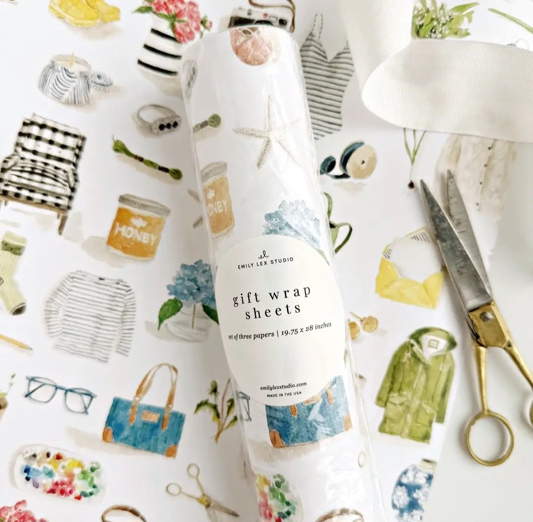Everyday Things Wrapping Paper Emily lex studio